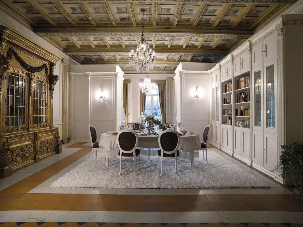 OPERA HALL - ASTER, kompletné riešenie interiéru v baroko štýle, luxusný nábytok, luxusná kuchynská linka