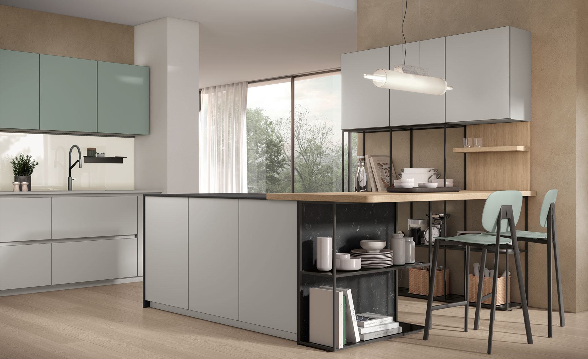 kuchyna-nexa-cucine-lube-ostrovcek-fenix-verde-kitami
